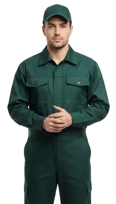 reparing man standing