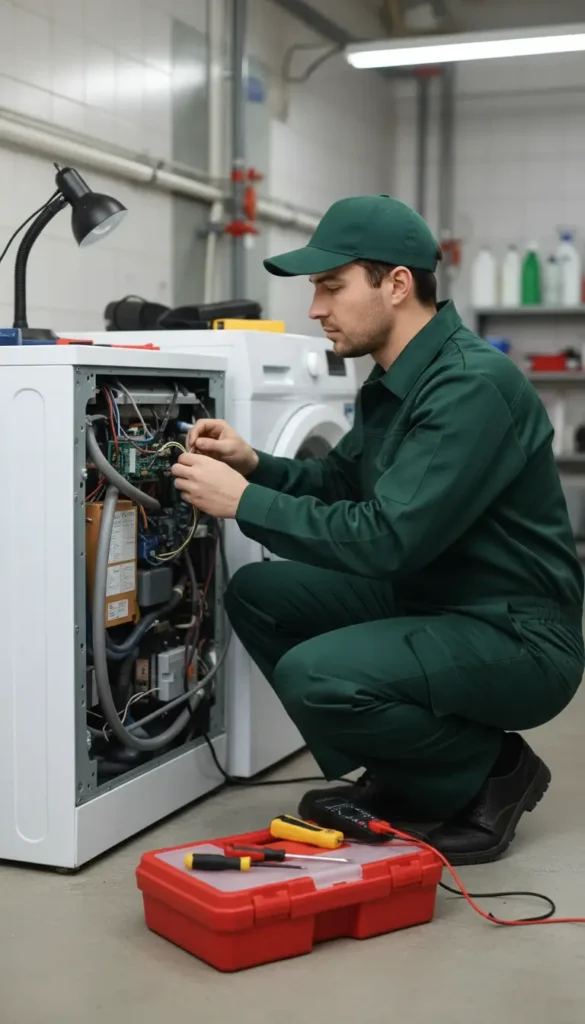 washing machine repairing portrait